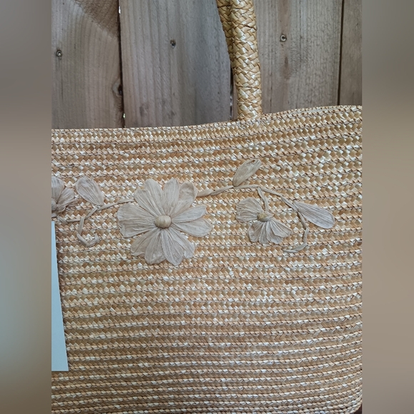 Vintage NOS J.G.Hook STRAW PURSE TOTE JG HOOK - Picture 8 of 9